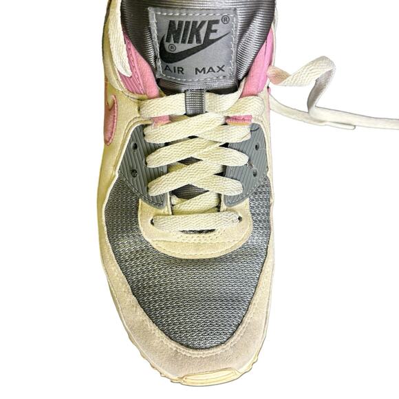 Nike Air Max 90 women’s 8.5 – grey pink running sneakers, retro vintage vibes - Picture 6 of 14